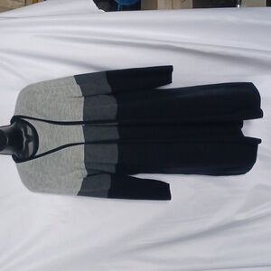 Vintage M.H.M. Melissa Harper knit black & grey 2 pc dress set size medium